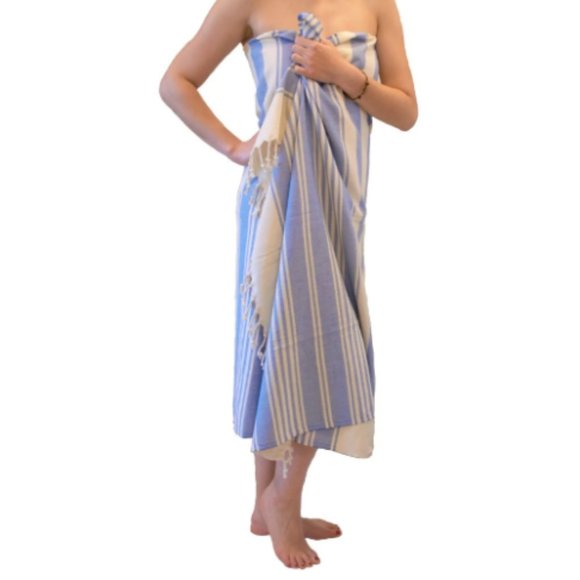 Turkish Towel Bath Pool Beach Double-Sided Multipurpose Peshtemal - Picture 10 of 11